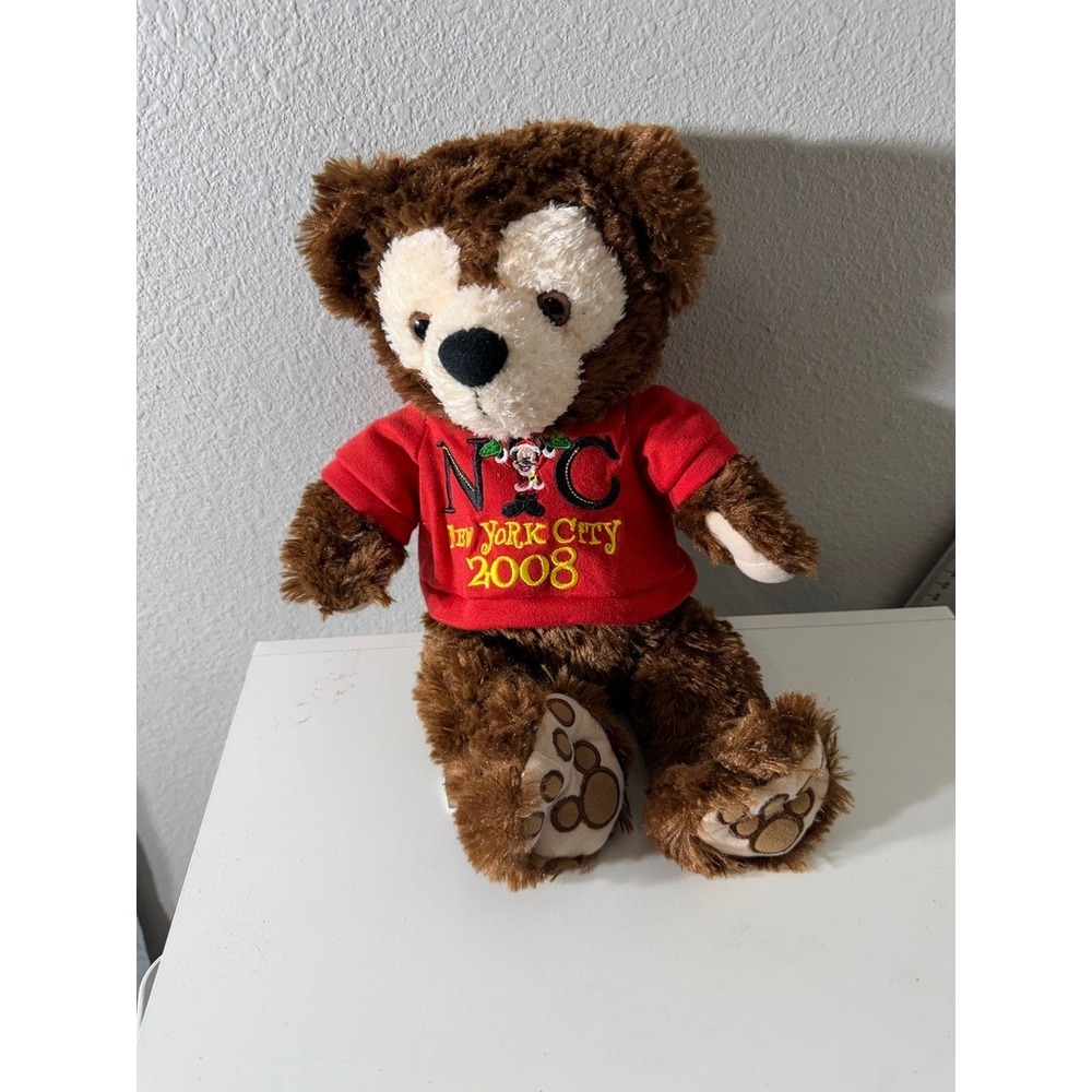 Disney Duffy the Disney Bear NYC New York City 2008 World of Disney Plush Shirt